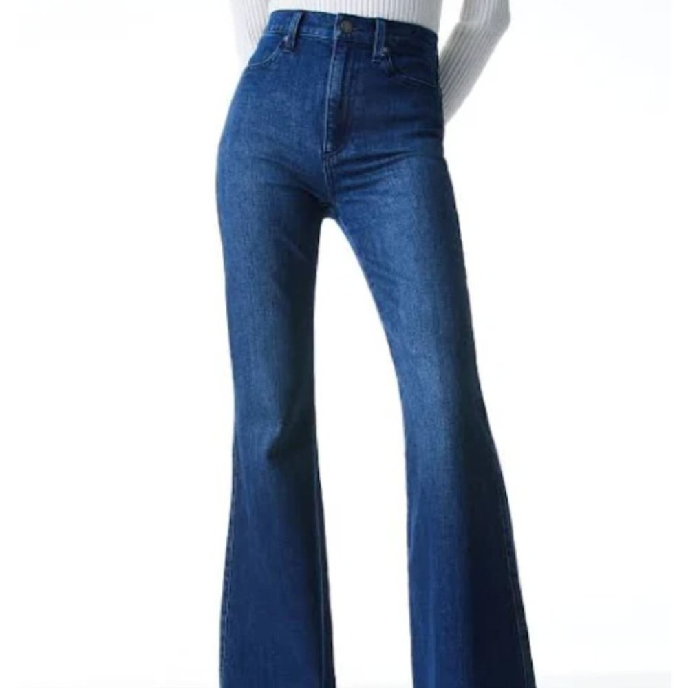 Alice+ Olivia High Rise Wide Leg Jeans